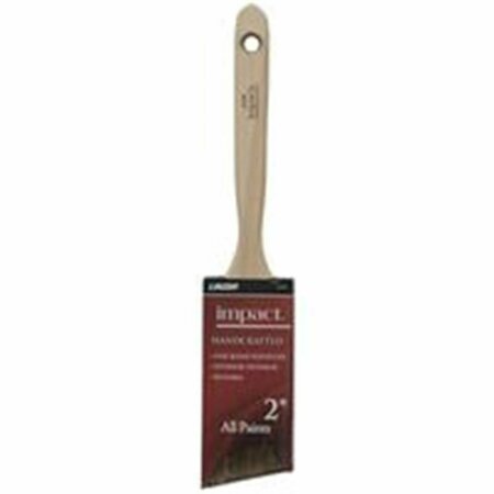 BEAUTYBLADE 2 in. Polyester Impact Angle Sash Paint Brush - Black - 2 in. BE3687369